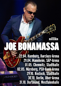 Tourposter der Joe Bonamassa-Tour 2026.