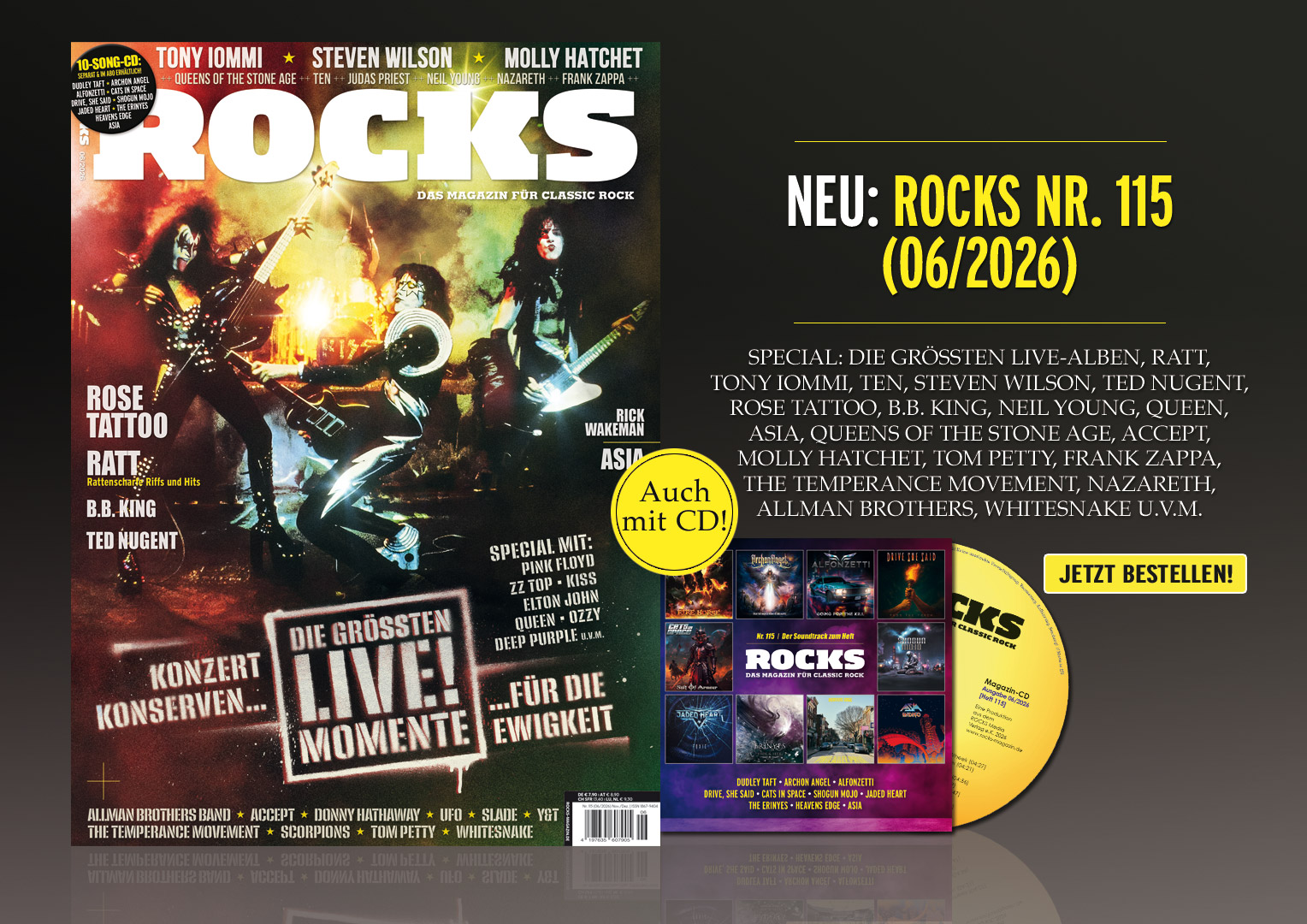 ROCKS Nr. 115 (06/2026) auch mit CD