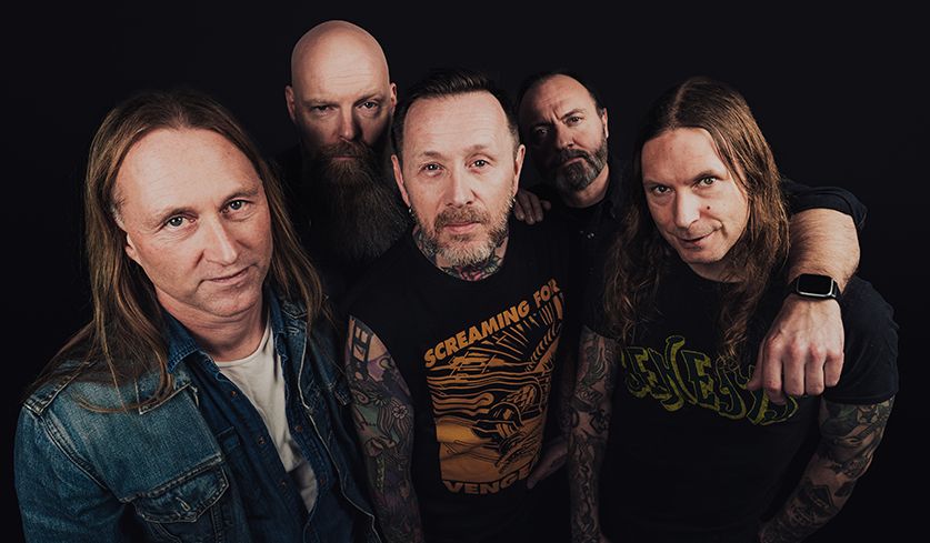 Bandfoto von Audrey Horne aus dem Jahr 2026 von Jens Kristian Rimau (bereitgestellt von Napalm Records).