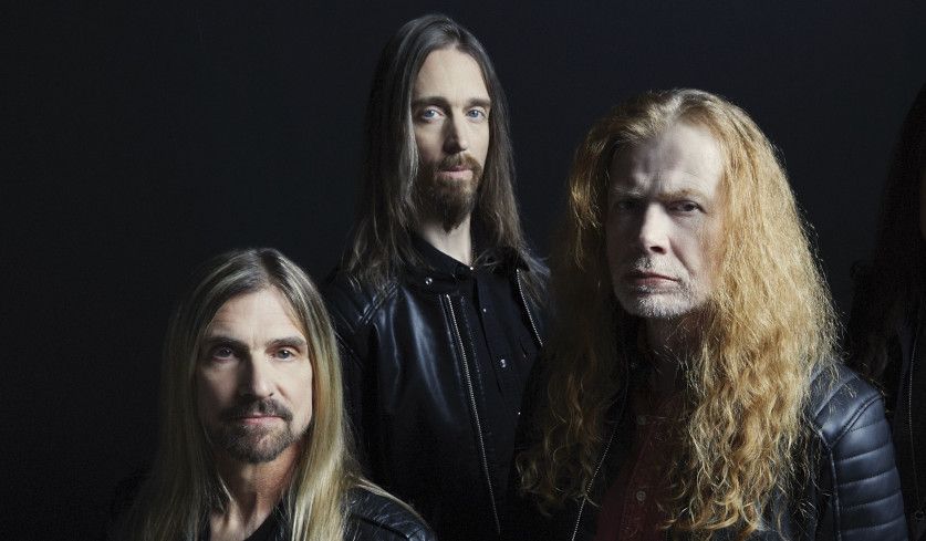 Bandfoto von Megadeth aus dem Jahr 2022 ohne Kiko Loureiro (bereitgestellt von Journalistenlounge).