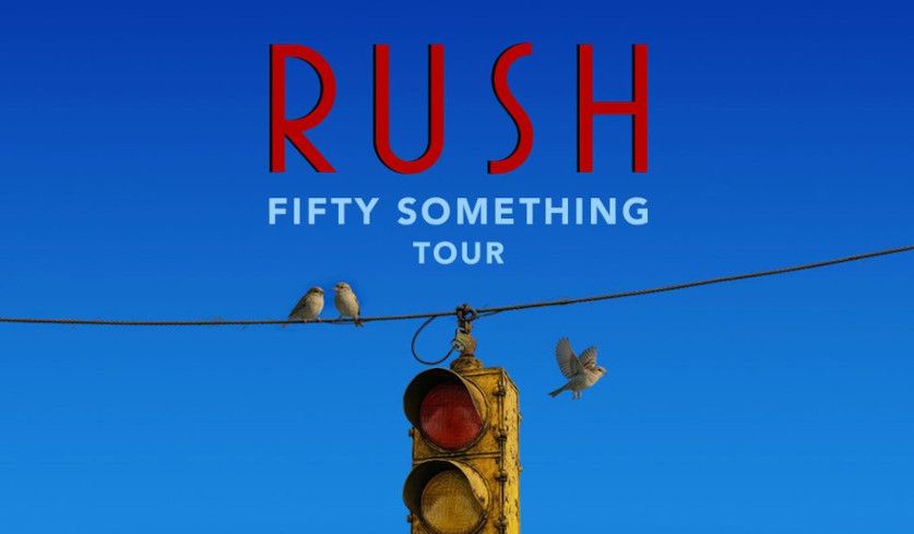 Ausschnitt aus dem Tourposter der Fifty Something-Tour von Rush.