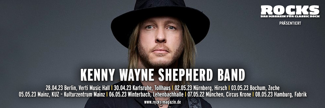 Präsentations-Slider der Kenny Wayne Shepherd-Tour 2022.