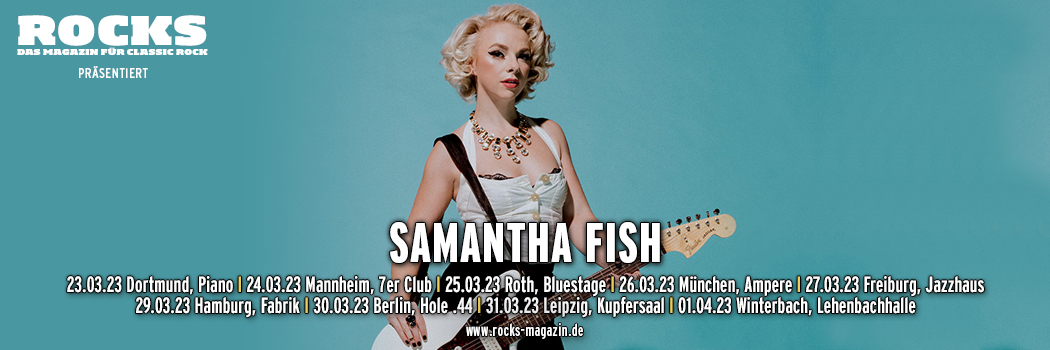 Präsentations-Slider der Samantha Fish-Tour 2023.