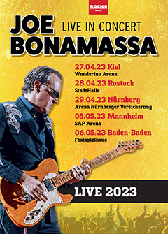 Tourposter der Joe Bonamassa-Tour 2023.