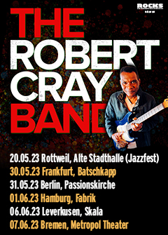 Tourposter der Robert Cray-Tour 2023.