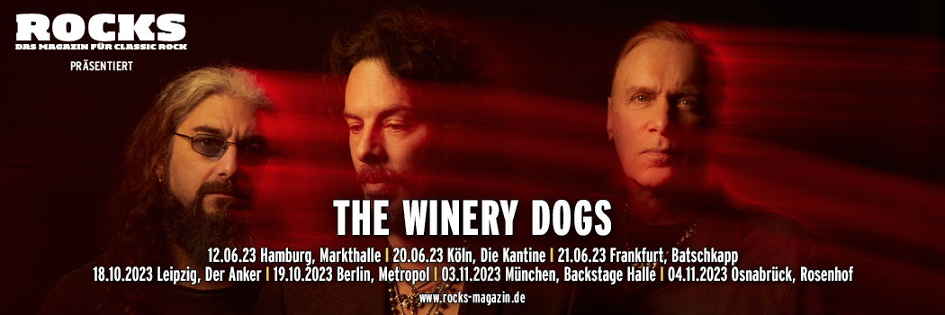 Präsentations-Slider der Winery Dogs-Tour 2023.