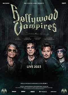 Tourposter der Hollywood Vampires-Tour 2023.