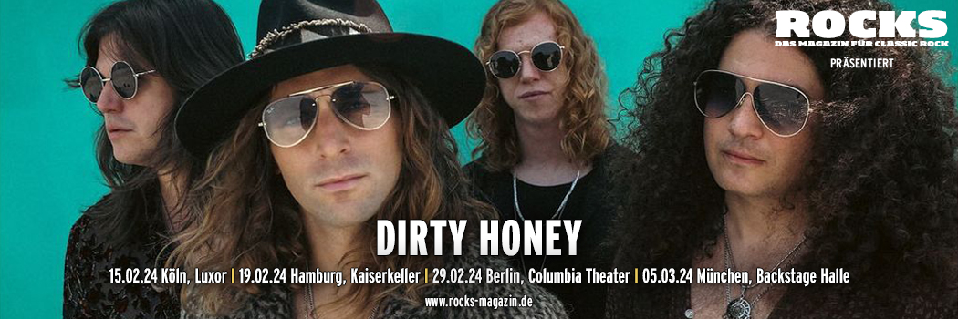 Präsentations-Slider der Dirty Honey-Tour 2024.
