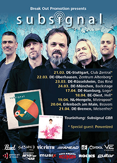 Tourposter der Subsignal-Tour 2024.