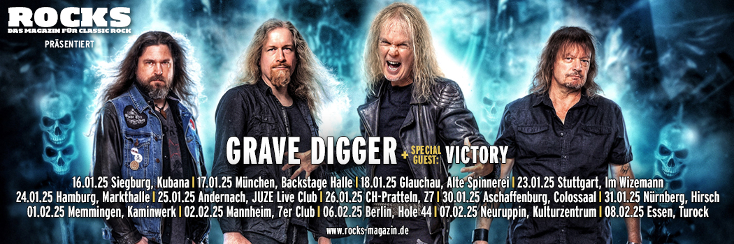 Präsentations-Slider der Grave Digger-Tour 2025.