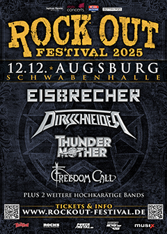 Tourposter des Rock Out 2025.