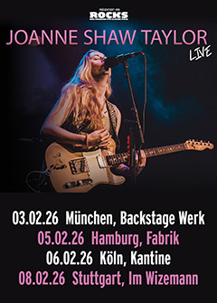 Tourposter der Joanne Shaw Taylor-Tour 2026.