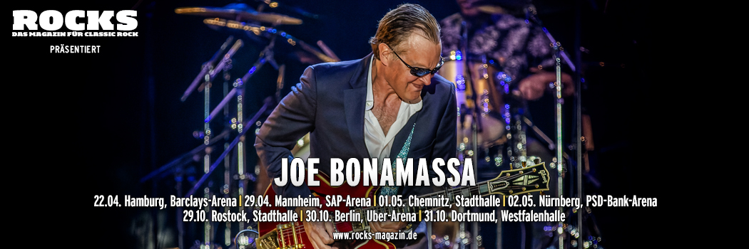 Präsentations-Slider der Joe Bonamassa-Tour 2026.