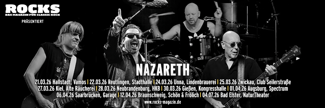 Präsentations-Slider der Nazareth-Tour 2026.