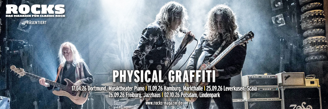 Präsentations-Slider der Physical Graffiti-Tour 2026.