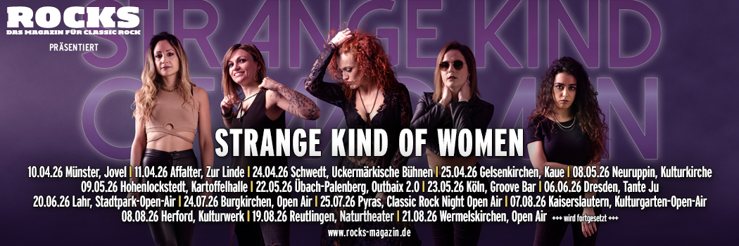 Präsentations-Slider der Strange Kind Of Women-Tour 2026.