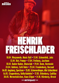 Tourposter der Henrik Freischlader-Tour 2026.