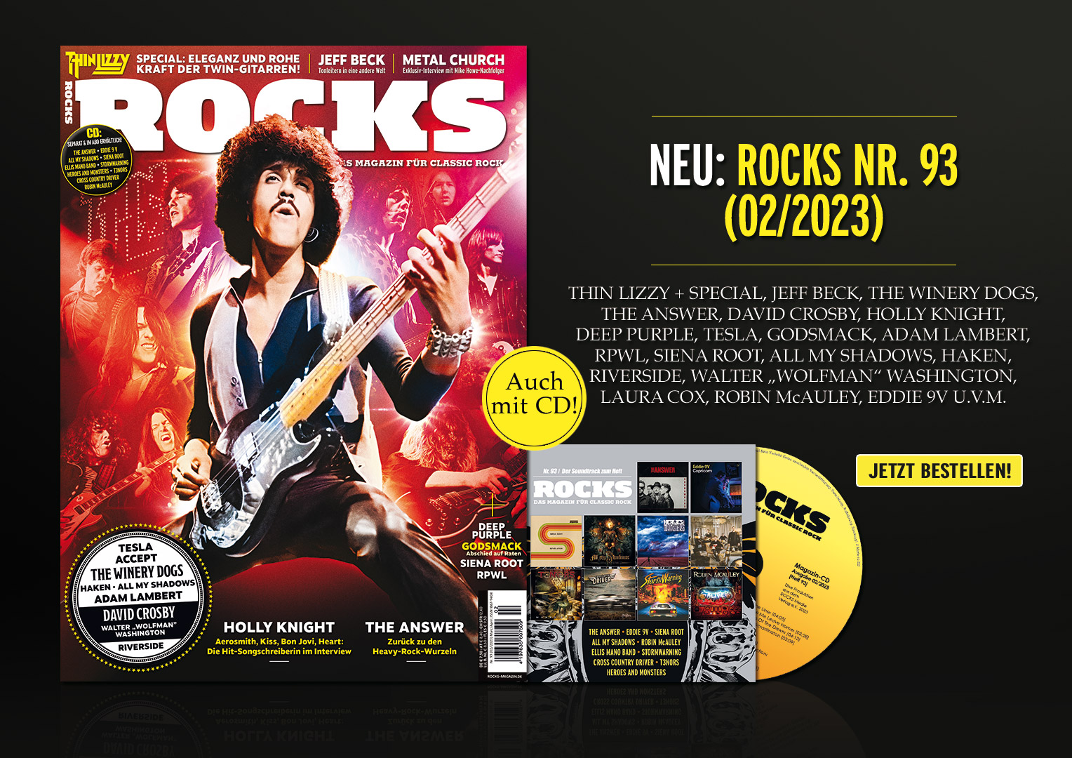 Das neue ROCKS ist da! Heft Nr. 93 (02/2023) ab heute im Handel! 
