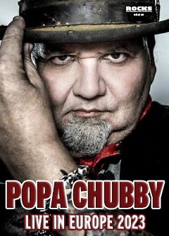 Tourposter der Popa Chubby-Tour 2023.