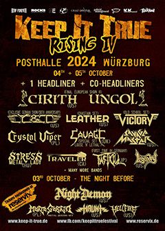 Festivalposter des Keep It True Rising IV.