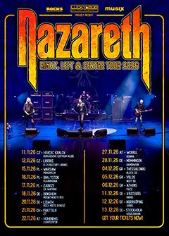 Tourposter der Nazareth-Tour 2026.