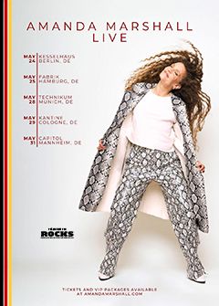 Tourposter der Amanda Marshall-Tour 2027.