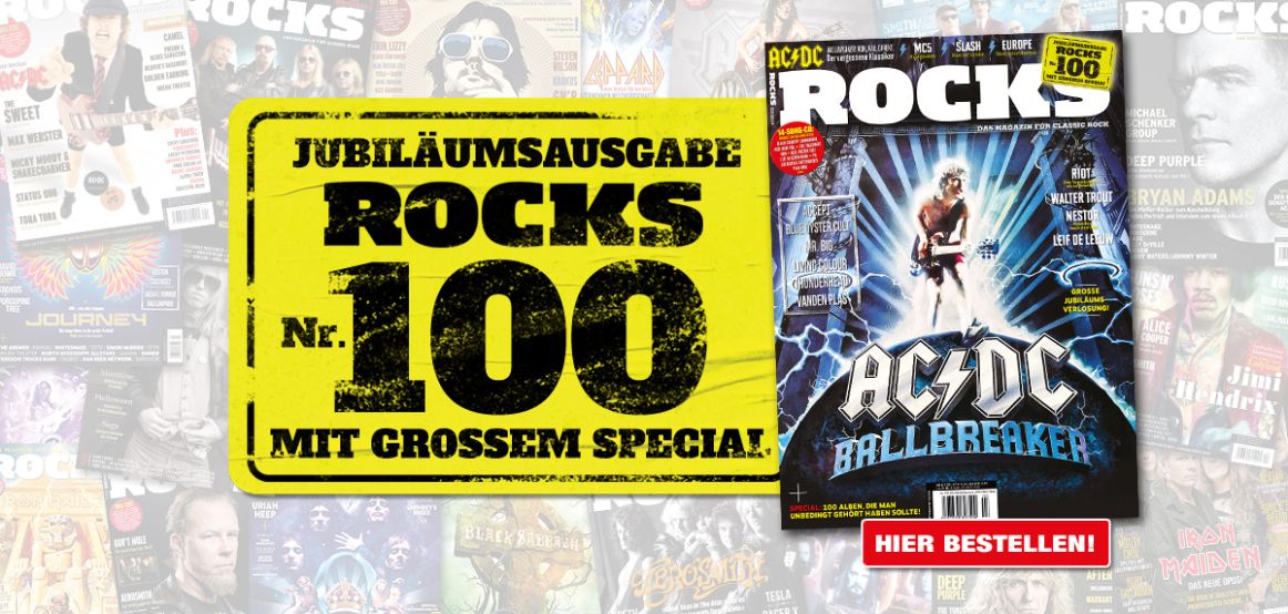 ROCKS 100 (mit alten Ausgaben im Hintergrund)