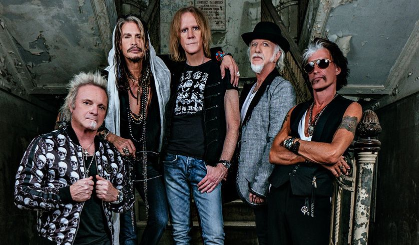 Bandfoto von Aerosmith.
