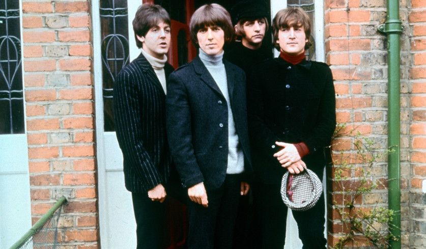 Bandfoto der Beatles aus der Zeit von "Help!".