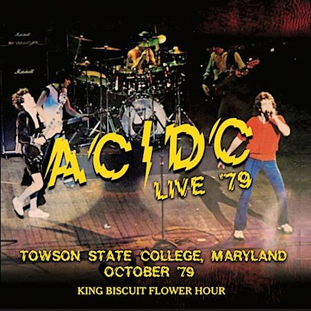 Cover des AC/DC-Albums "Towson State College, Maryland, October '79".