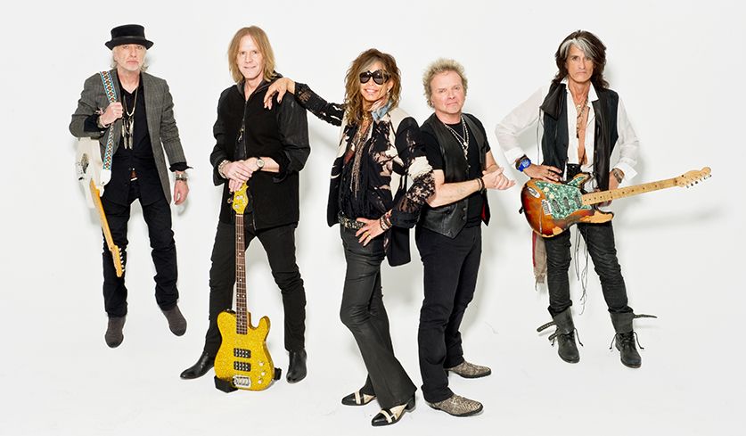 Bandfoto von Aerosmith aus dem Jahr 2012 (bereitgestellt von Inside SonyMusic).