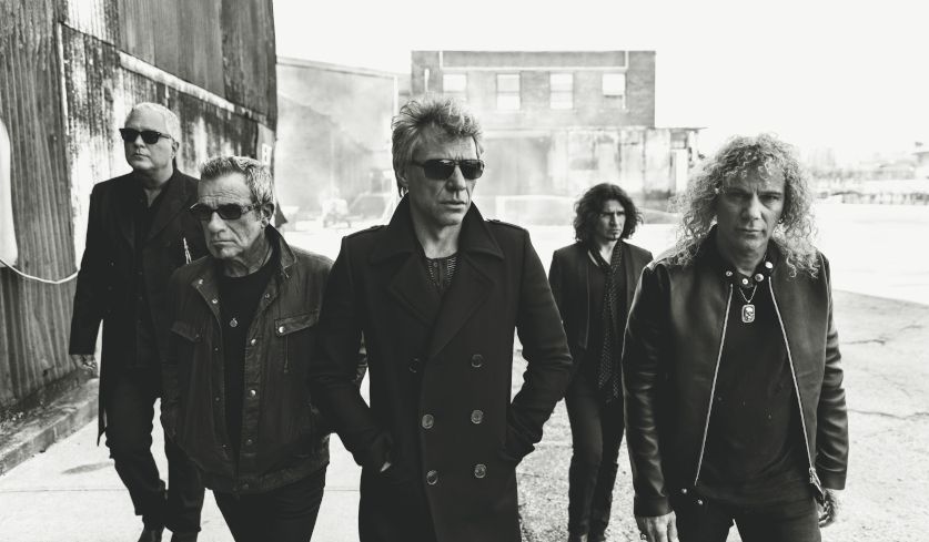 Bandfoto von Bon Jovi aus dem Jahr 2016 (bereitgestellt von Journalistenlounge).