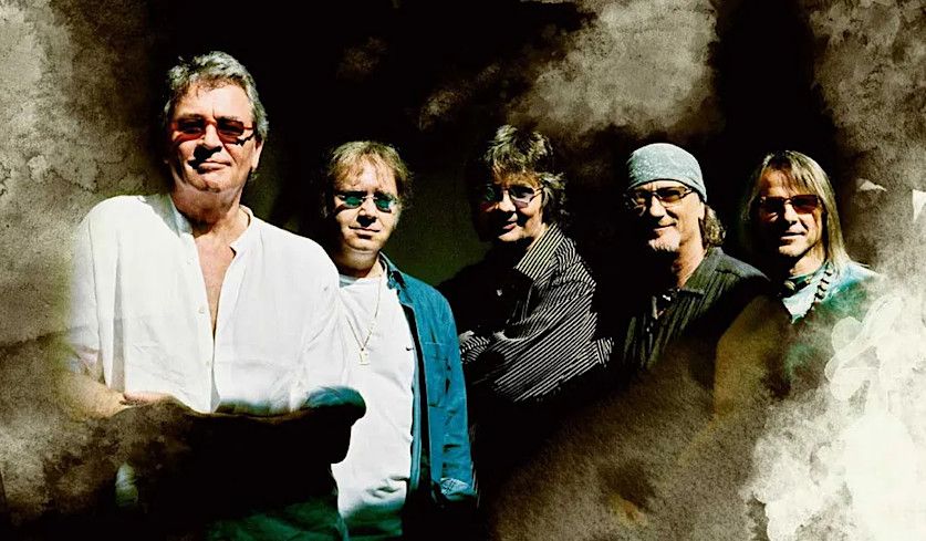 Bandfoto von Deep Purple aus dem Jahr 2005 von Bruce Payne (bereitgestellt von EarMusic).