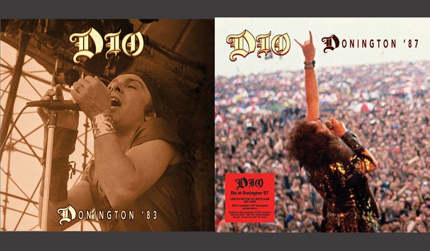 Cover der beiden Dio-Alben "Dio At Donington '83" und "Dio At Donington '87".