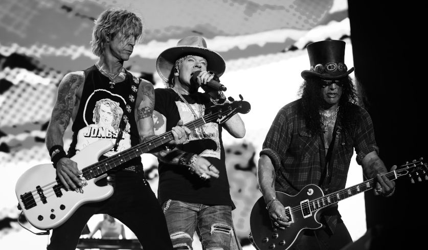 Livefoto von Guns 'N Roses von Universal Music.