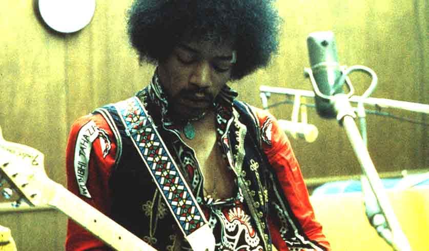 Foto von Jimi Hendrix.