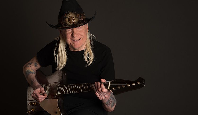 Foto des verstorbenen Johnny Winter