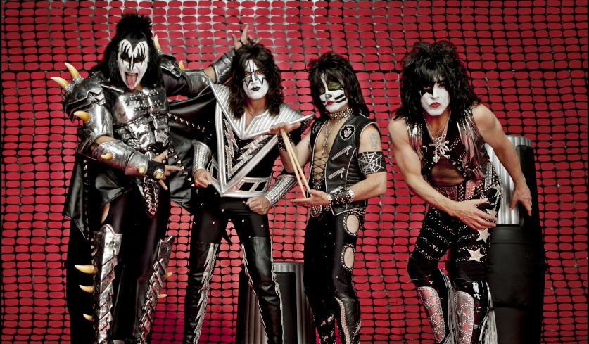 Bandfoto von Kiss aus dem Jahr 2012 von Universal.