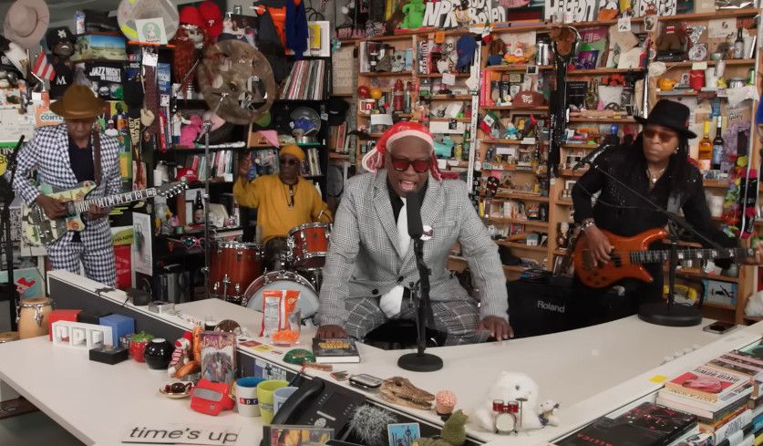 Screenshot von Living Colour aus dem Video "Living Colour: Tiny Desk Concert".