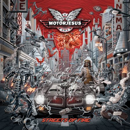 Cover des Motorjesus-Albums "Streets Of Fire".