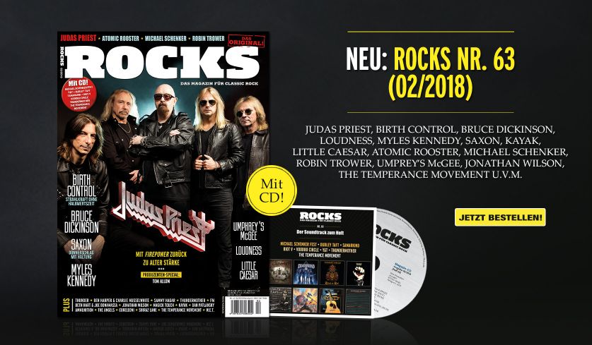 ROCKS Nr. 63 (02/2018) mit CD! Ab heute im Handel!