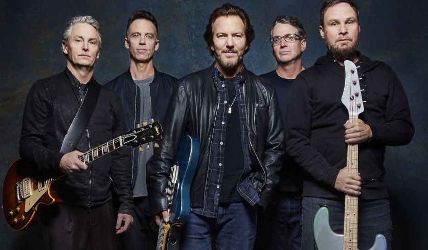 Bandfoto von Pearl Jam aus dem Jahr 2020 von Danny Clinch (bereitgestellt von Journalistenlounge).