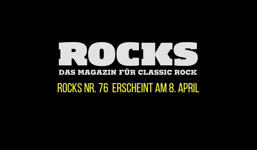 Rocks-Logo und Erscheinungsdatum von ROCKS Nr. 76.