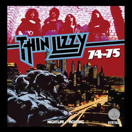 Cover der Thin Lizzy- Box "74-75 — Night Life / Fighting".