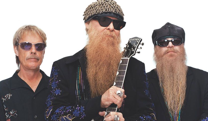 Bandfoto von ZZ Top aus dem Jahr 2003.