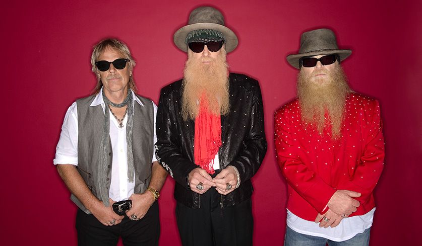 Bandfoto von ZZ Top aus dem Jahr 2020 von Ross Halfin (bereitgestellt von Journalistenlounge).