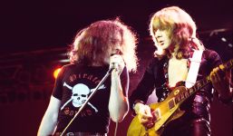 Livefoto von Paul Rodgers und Mick Ralphs von Bad Company aus dem Jahr 1974 von Chris Walter.