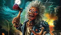Ausschnitt aus dem Tourposter der "Run For Your Lives"-Tour von Iron Maiden.